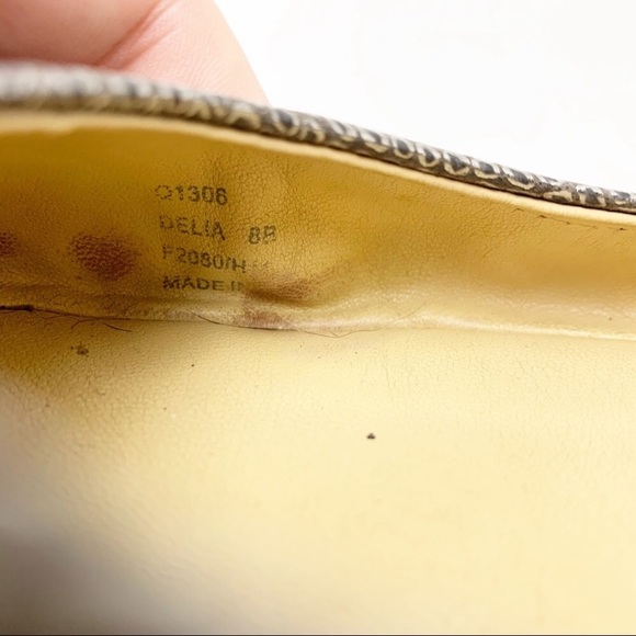 Coach Delia silver studded ballet flats - Picture 7 of 7